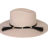 Genuine Horsehair 5 Strand Braided Hat Band with Double Tassel - Stripe