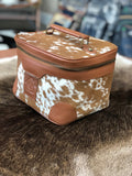 Cowhide Cosmetic Bath / Toiletries Bag