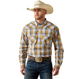 Ariat Men's
Pro Series Tiango Classic Fit Snap Shirt - GOLDEN BROWN PLAID 10071034