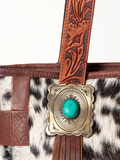 Tote Hair On Genuine Western Leather Women Bag -