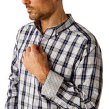 Ariat Wrinkle Free Ocean Classic Fit Shirt - Dark Blue 10054827