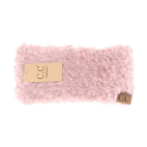 Faux Fur Women's Fashion Headband: Rose
