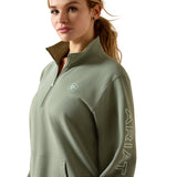 Ariat Women's Foundation Logo 1/2 Zip Sweatshirt - Sea Spray 10071505