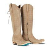 LEXINGTON KNEE HIGH CORSET - LATTE SUEDE