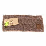 Soft Ribbed Leather Patch C.C. Head Wrap HW9021