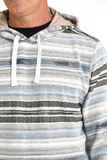 Cinch MEN'S BLANKET STRIPE HOODIE - MULTI