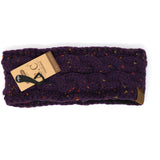 Fuzzy Lined Flecked CC Head Wrap HW33