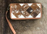 Cowhide Wallet - Double Zip-CWDZ001