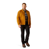Rebar Stretch Canvas Bomber Jacket - Golden Brown