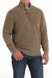 Cinch MEN'S JACQUARD PULLOVER SWEATER - BROWN