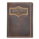 ARIAT Men's Embossed Patch Trifold Wallet - A3566402