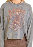 RODEO GRAPHIC PRINT PULLOVER