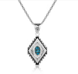 Montana Silversmiths Diamond of the West Turquoise Necklace