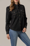 Kimes Ranch Jane Denim Snap - Black