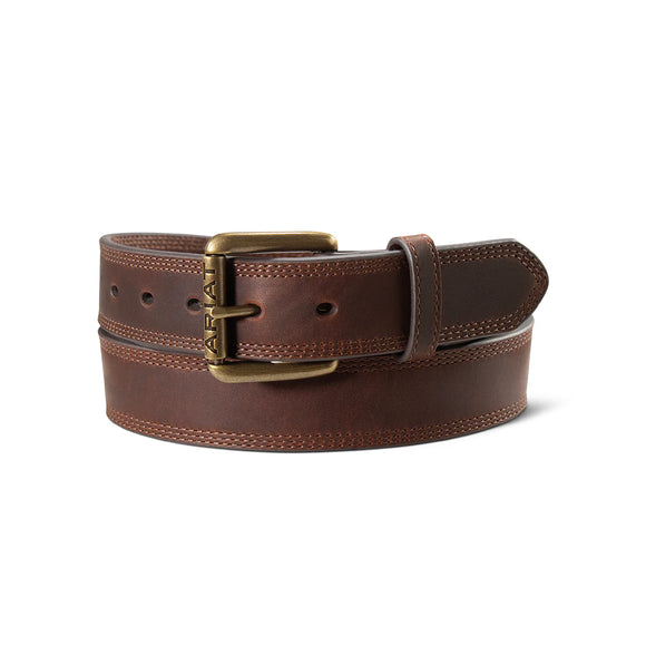 Ariat Men’s Triple Stitch Work Belt - Brown