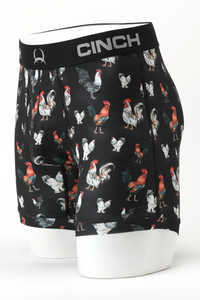 Cinch MEN'S 6" ROOSTER BOXER BRIEF - BLACK