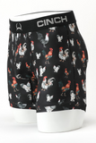 Cinch MEN'S 6" ROOSTER BOXER BRIEF - BLACK