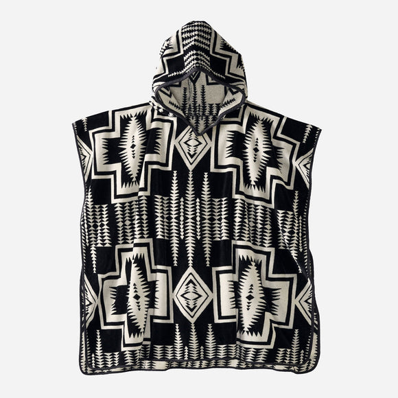 Pendleton TWEEN HOODED TOWEL HARDING BLACK