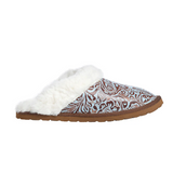 Marta Turquoise Leather Lined Slippers - Turquoise