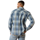 Ariat Men's Retro Heathcliff Fitted Snap Shirt - KEY LARGO PLAID 10071737