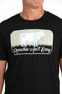 Cinch MEN'S RANCHIN AIN'T EASY - BLACK