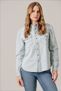 Kimes Ranch Long Sleeved Shirt Jane - Light Blue