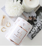 Wooden wick Candle - Lady Million  - Rose Gold Luxe edition