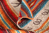 Western Stripe Quilt Set: Queen