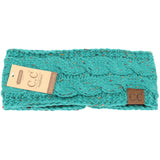 Fuzzy Lined Flecked CC Head Wrap HW33