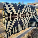 Andean Alpaca Wool Blanket - Forest: Queen