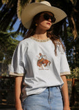 REBA RAE
OVERSIZED REBA RAE BLUE COWBOY TEE