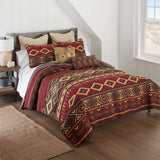 Western Tapestry 3pc Quilted Bedding Set