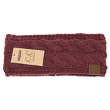 Solid Cable Knit CC Women's Fashion Headband