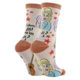 Just Keep 'em | Women's Western Jolene Novelty Crew Socks
