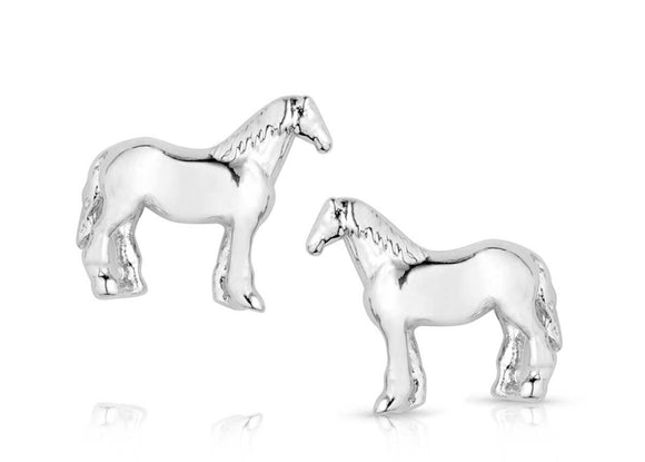 Montana Silversmiths Quarter Horse Earrings QER5972