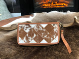 Cowhide Wallet - Double Zip-CWDZ001