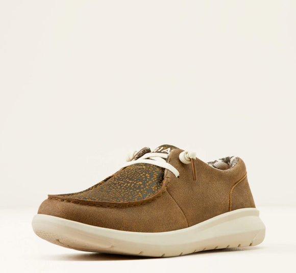 Ariat Women’s Hilo’s - BROWN BOMBER|DISTRESSED HIDE EMBOSS
