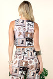 T1534-6274-Nora Western Patch Collage Print  Vest Top