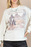 AV1171-ADALYN WESTERN COWBOY GRAPHIC SWEATSHIRT