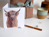 ‘Hamish’ Highland Cow - Greeting Card
