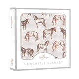 Wild Horses Bamboo Newcastle Blanket