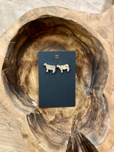 Cow Earrings - Three Colour Options CEEJ3