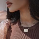 SpurWest Mini Belt Buckle Necklace (Initial) - Gold