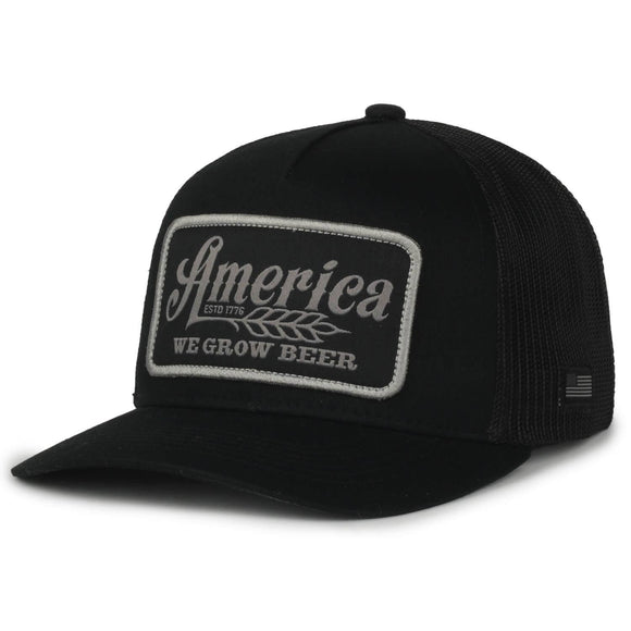 We Grow Beer Hat-Black