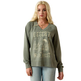 Ariat Women's Victoria Sweatshirt - Sea Spray 10071630