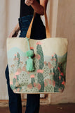 Ivory Cactus Landscape Tote