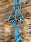 Beaded Rope Halter - Blue BRHB