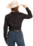 TEK WESTERN BLACK LONG SLEEVE SHIRT
