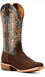 Ariat Men's Futurity Relentless Bama Fury Cowboy Boot Western - Chocolate Bison | Royal Blue