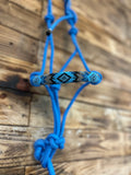 Beaded Rope Halter - Blue BRHB002